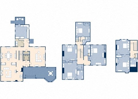 Floor plan for 6 beds, 4 baths, 4700 sqft